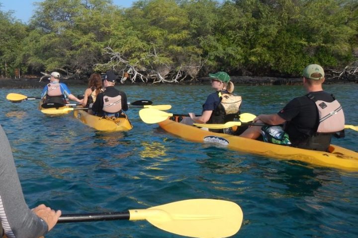 a group of people rowing a boat in the water
